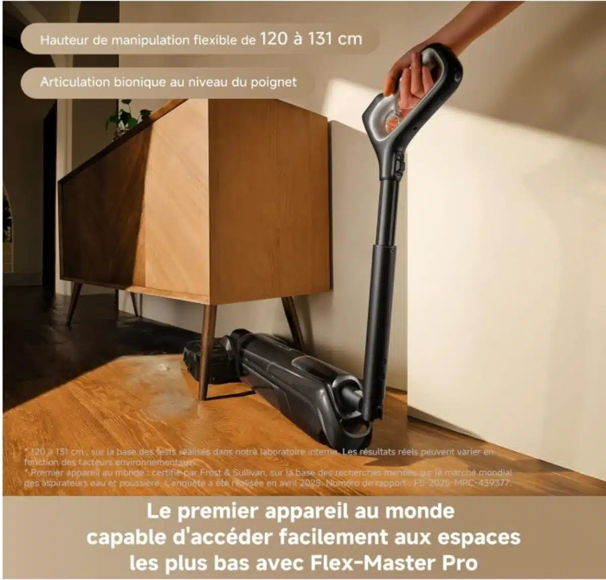 Poignée pliable et extensible du Mova M50 Ultra