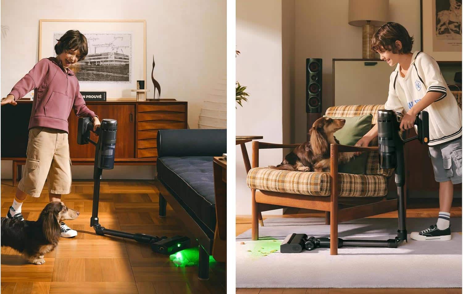 Tube pliable du Roborock H60 Ultra pour nettoyer sous les canapés et meubles