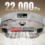 Roborock Qrevo CurvX aspirant avec une puissance de 20 000 Pa.