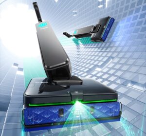 Système de lavage du Tineco Floor One S9 Scientist avec projection d’eau à l’avant