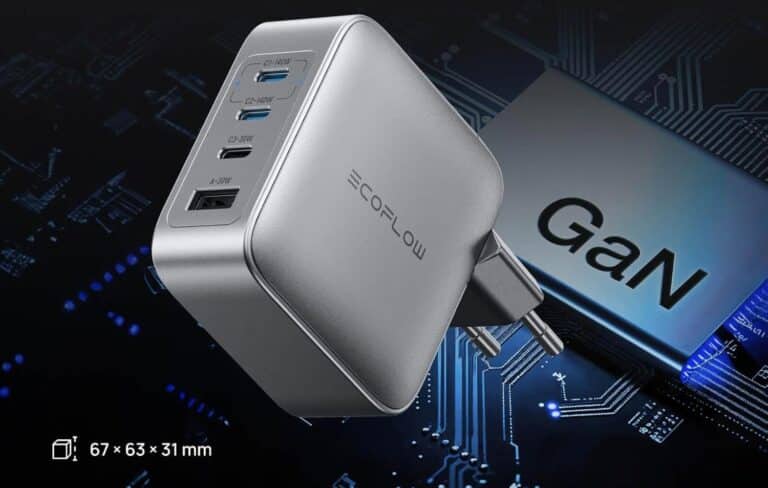 Chargeur EcoFlow RAPID Pro 140 W compact avec technologie GaN