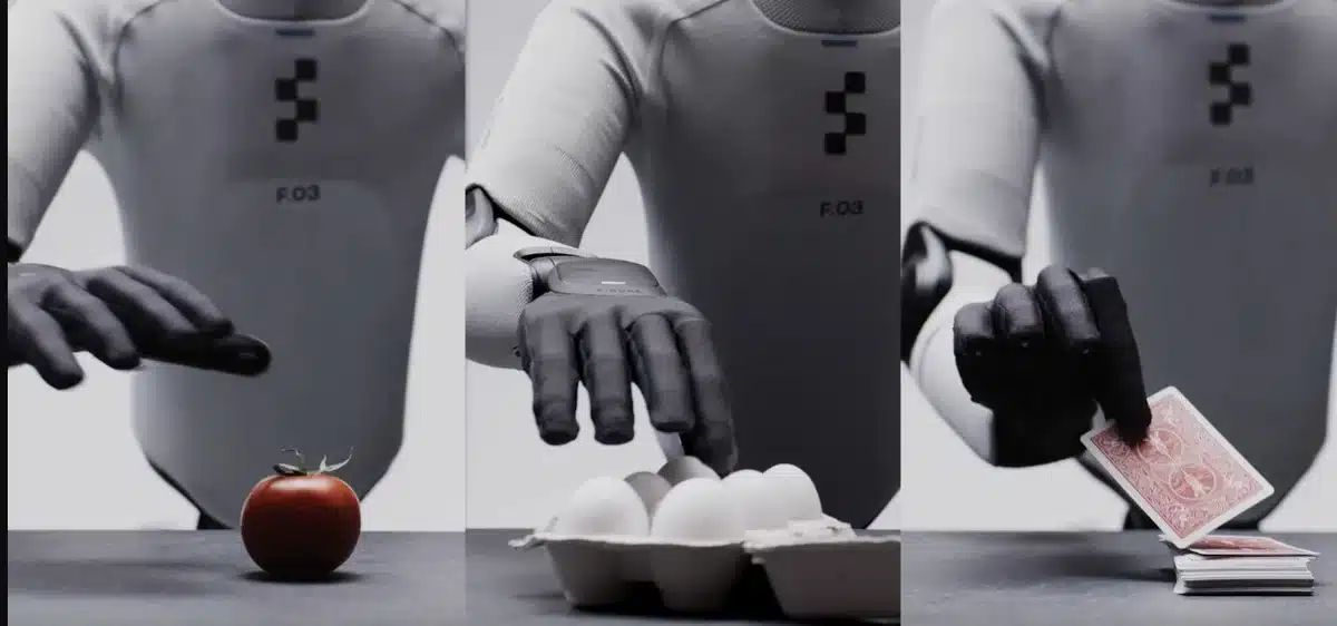 Figure 03 manipule des objets fragiles et fins