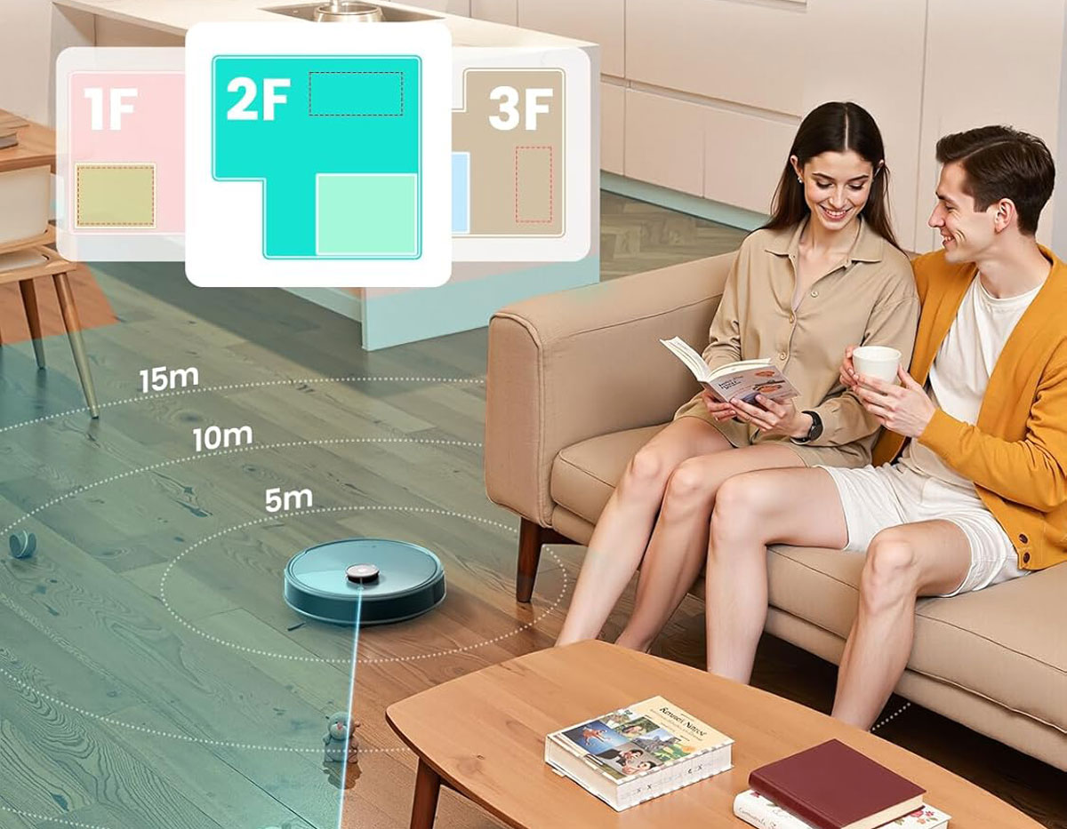 Application Lefant affichant la cartographie multi-étages du M3 Max
