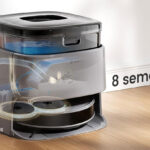 Station d’autonettoyage du Lefant M3 Max avec vidage, lavage et séchage automatique