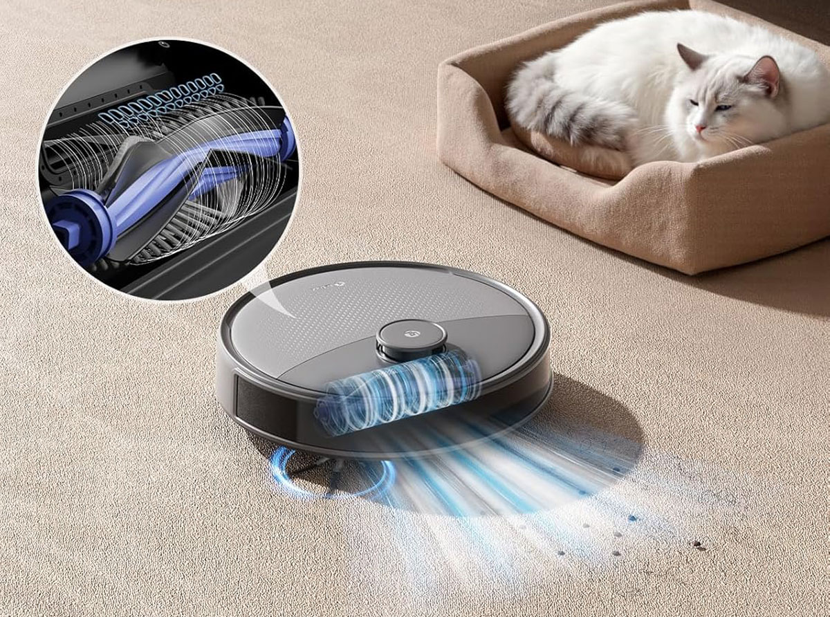 Brosse centrale en V du Lefant M3 Max avec peigne anti-enchevêtrement