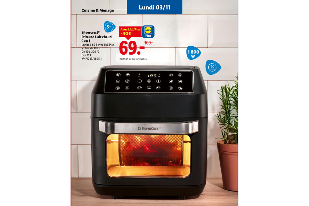 Lidl air fryer 9-en-1
