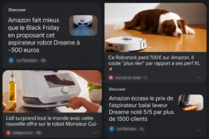 Promos sur Google Discover