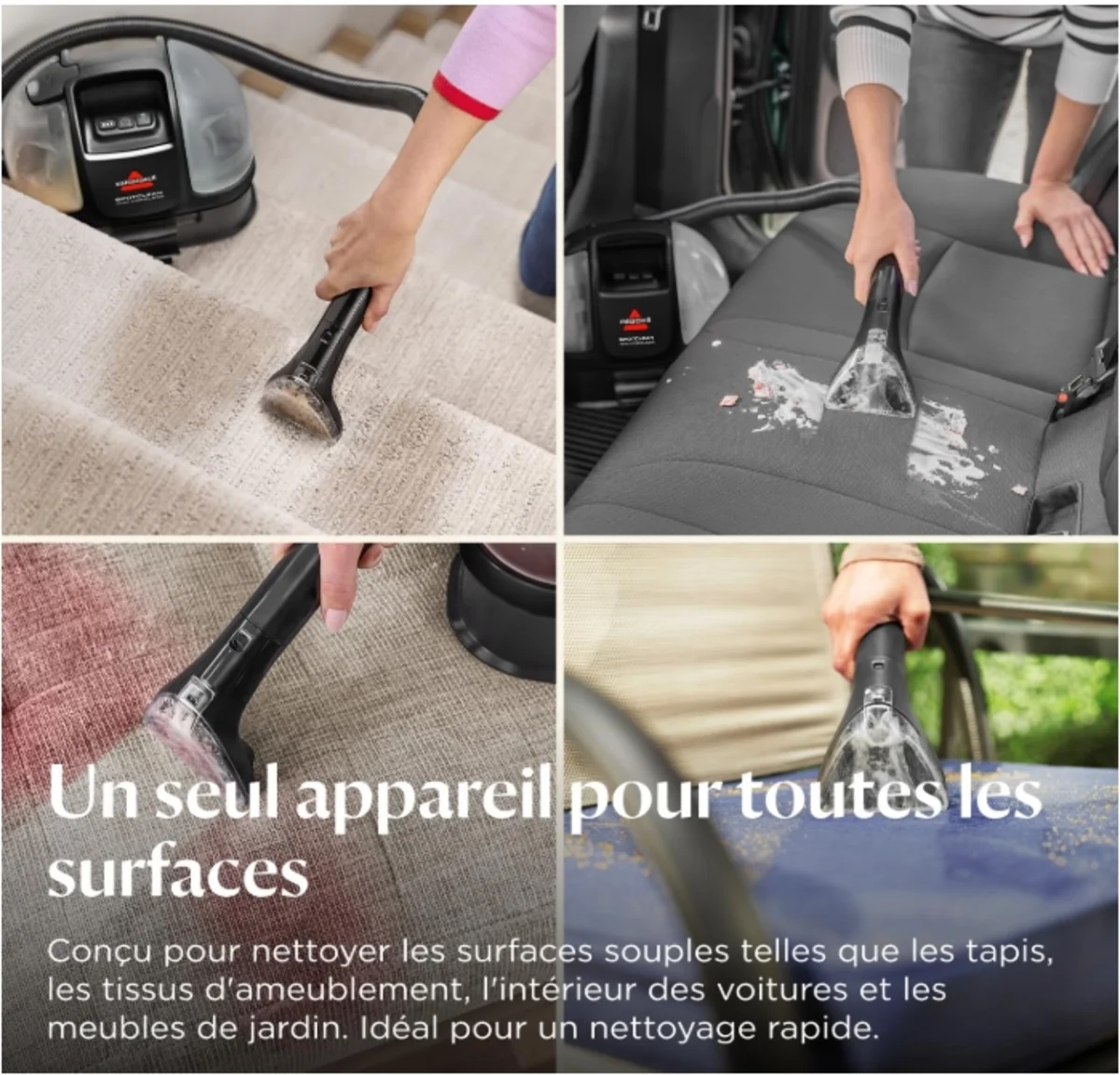 SpotClean mini Cordless adapté à tous les espaces