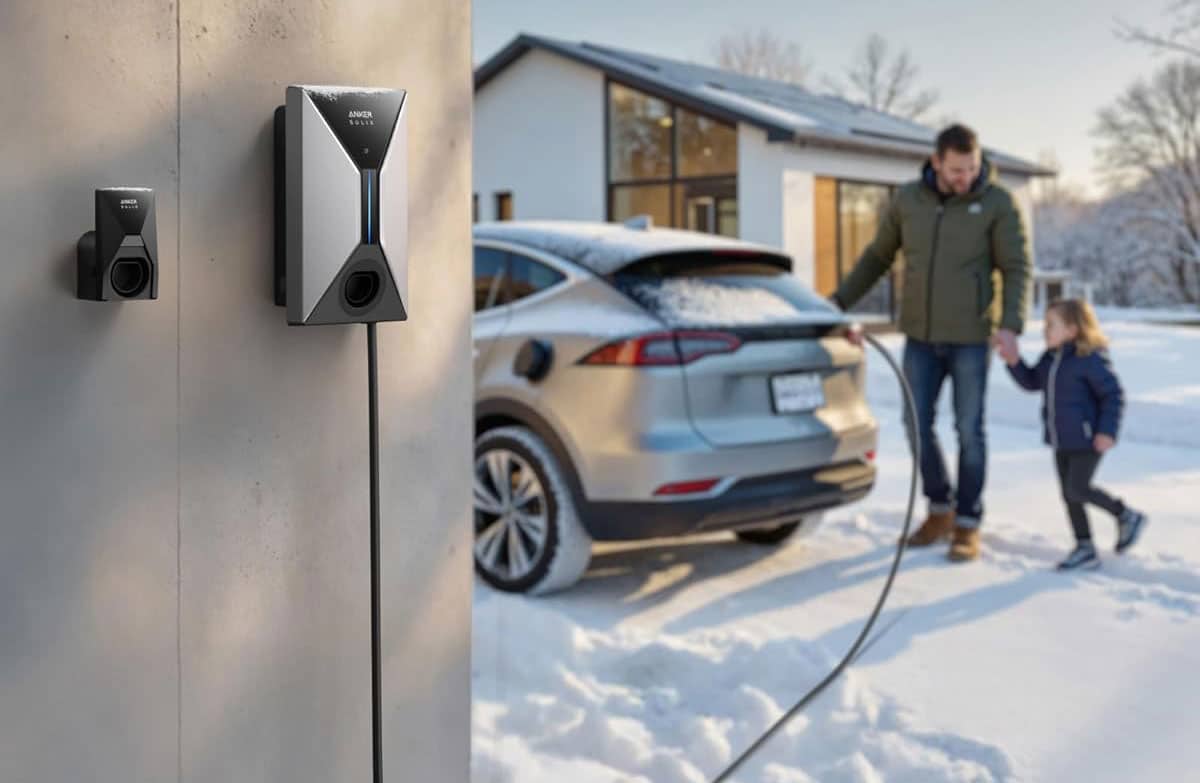 Borne Anker SOLIX V1 résistante aux chocs IK10 et certifiée IP65 pour un usage extérieur sécurisé