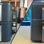 Airfryers au format tour côte à côte : à gauche le Ninja Double Stack XL, à droite le Cosori Turbo Tower Standard.