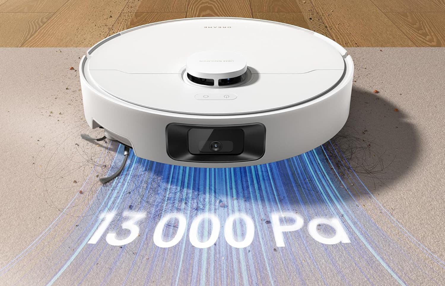 Puissance d’aspiration 13 000 Pa du Dreame D20 Pro Plus