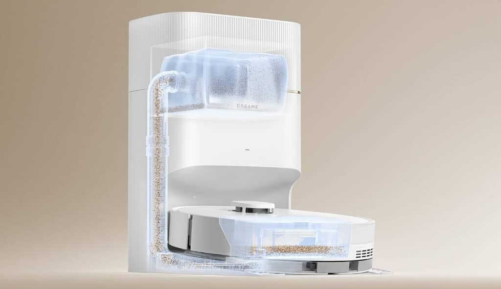 Base aspirante du Dreame D20 Pro Plus avec sac 5 litres