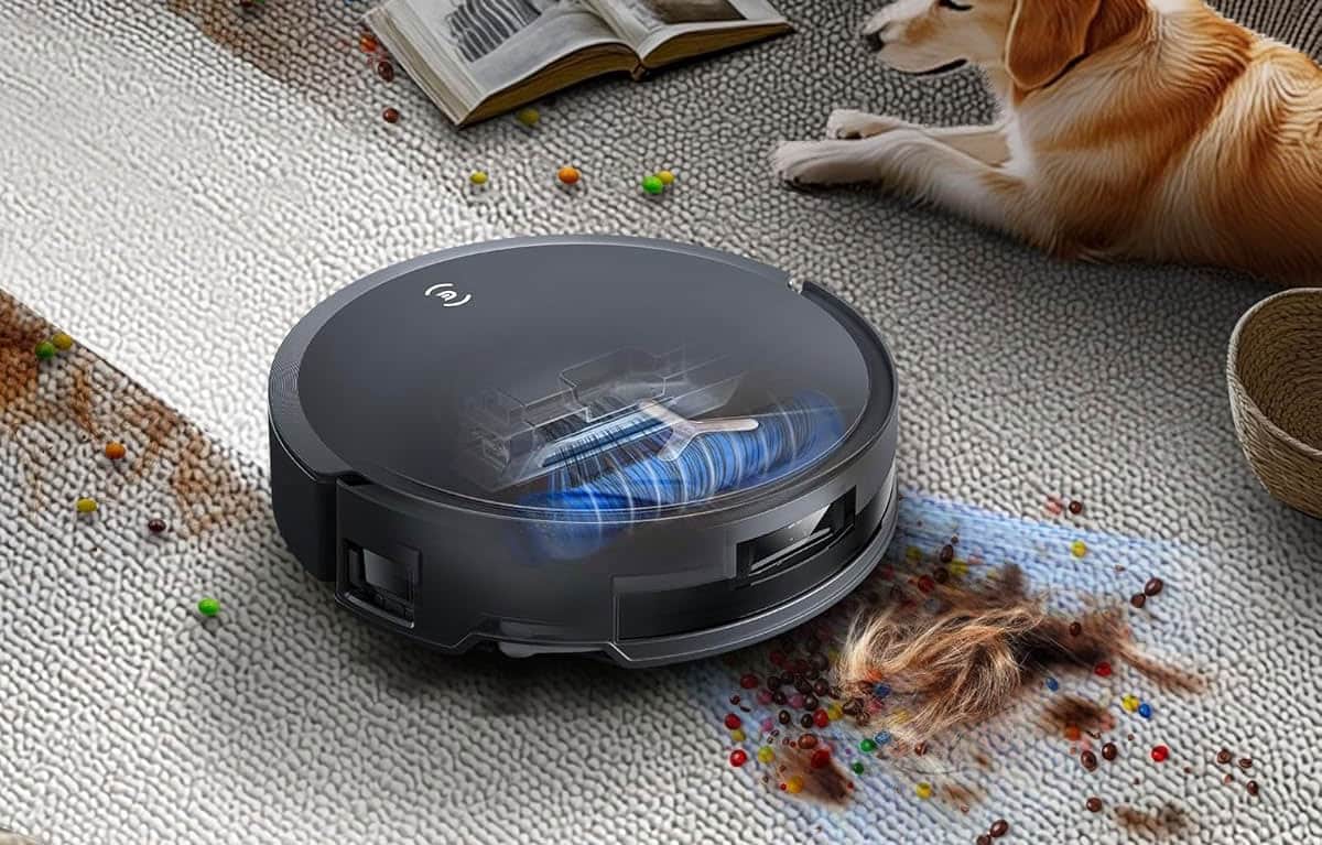 Ecovacs Deebot T50 Max Pro Omni Gen 2 utilisant la technologie BLAST pour optimiser le flux d’air