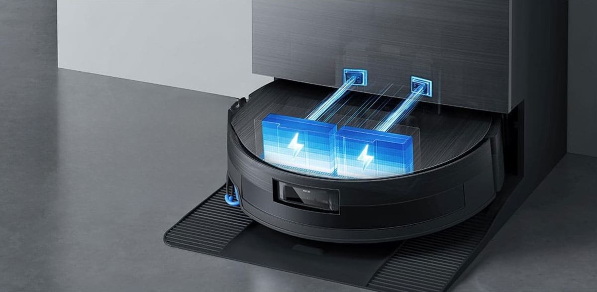 Technologie PowerBoost du Deebot X11 Pro Omni optimisant la puissance et l’autonomie pendant le nettoyage.