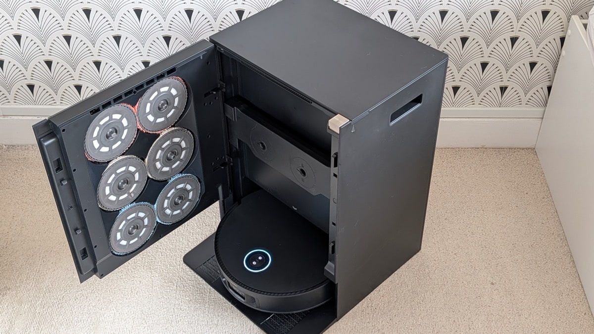 Station Mova Mobius 60 ouverte avec patins rangés