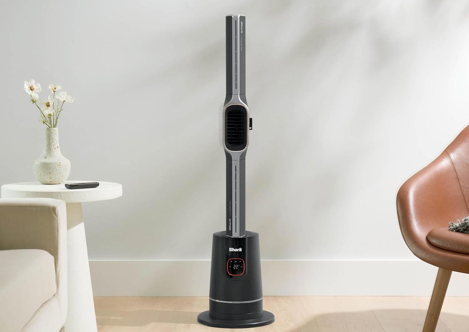 Shark TurboBlade Cool + Heat en mode vertical