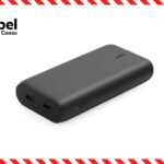 Belkin rappelle sa batterie externe BoostCharge 20K, visuel de la batterie entourée du cadre de sécurité Rappel Conso