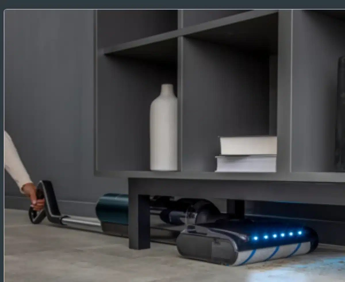 Inclinaison de l'aspirateur laveur à 180 °C