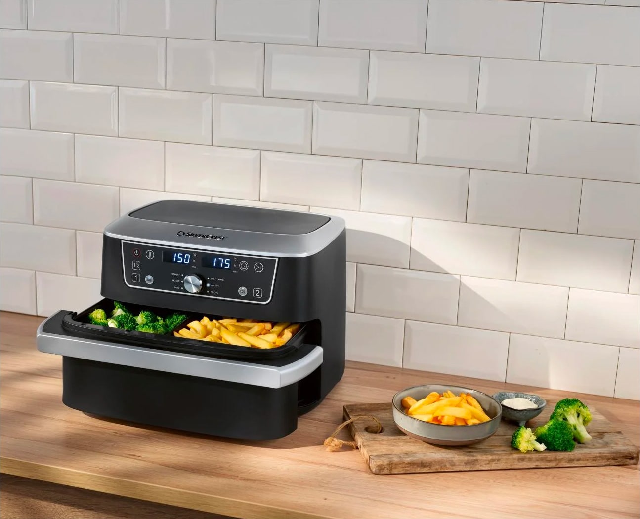 Lidl Silvercrest Friteuse à air chaud Double Compartiment