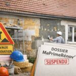 Suspension de MaPrimeRenov. Image générée par l'IA.