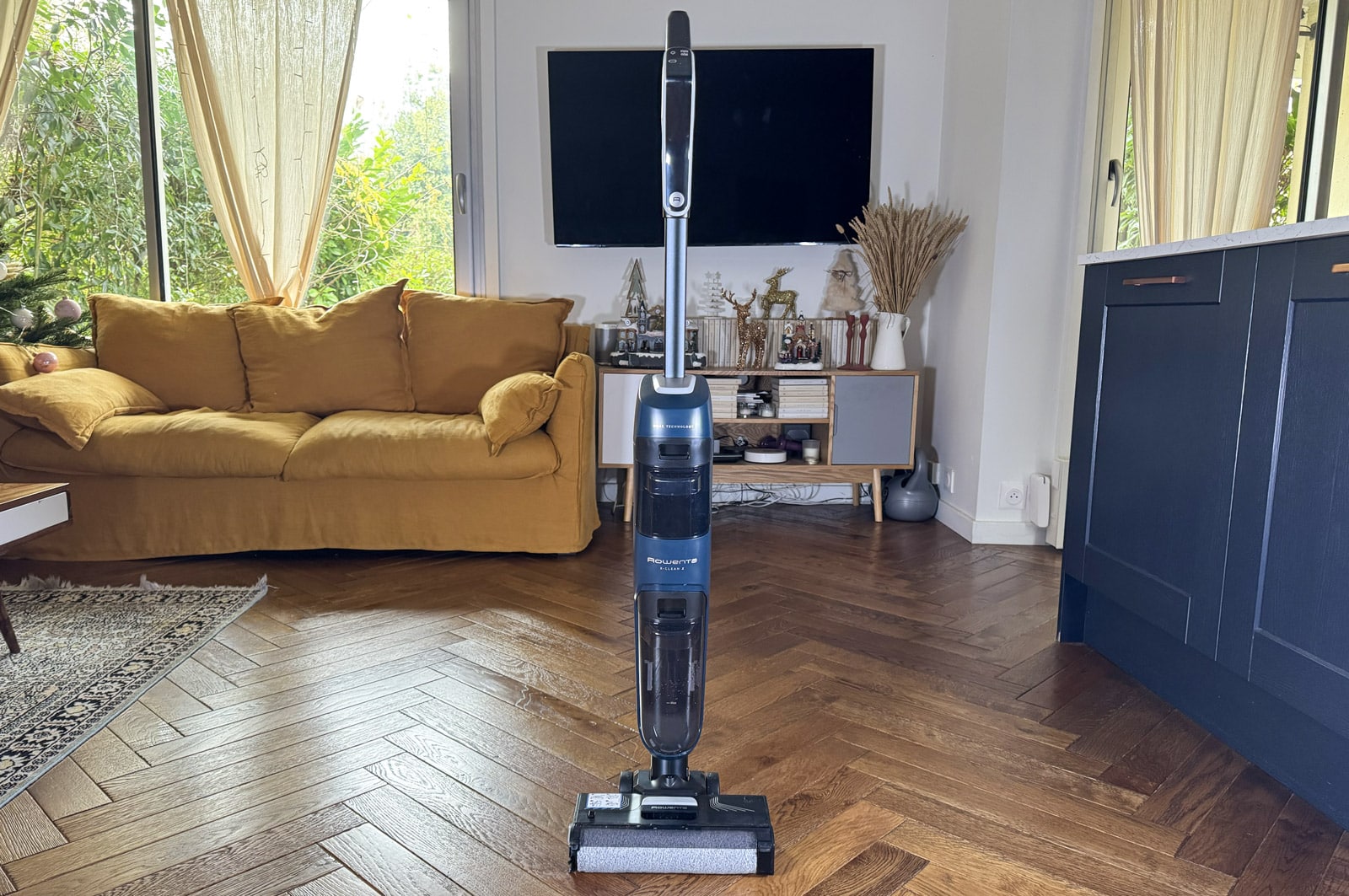 Rowenta X-Clean 2 utilisé dans un salon