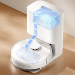 Base de vidange automatique du Dreame D10 Plus Gen 2 avec sac à poussière grande capacité