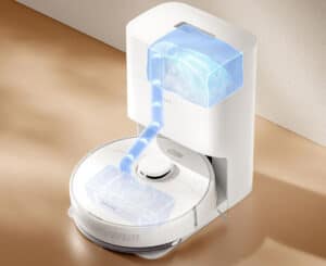 Base de vidange automatique du Dreame D10 Plus Gen 2 avec sac à poussière grande capacité