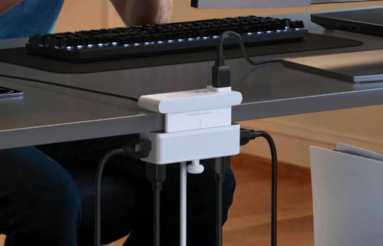 Multiprise Anker Nano Power Strip avec ports USB‑C et prise à pince pour bureau