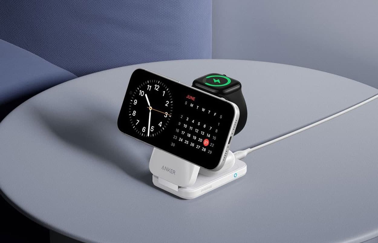 Station de recharge sans fil Anker Prime Qi2 pour iPhone, Apple Watch et AirPods
