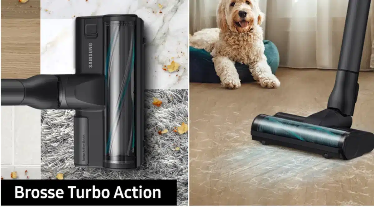 Brosse Turbo Action idéale pour tous les types de sols