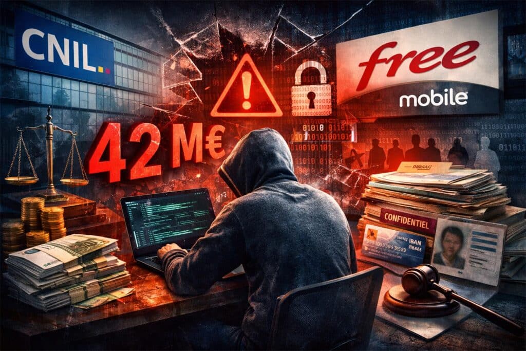 Sanction de la CNIL contre Free et Free Mobile après une fuite massive de données personnelles