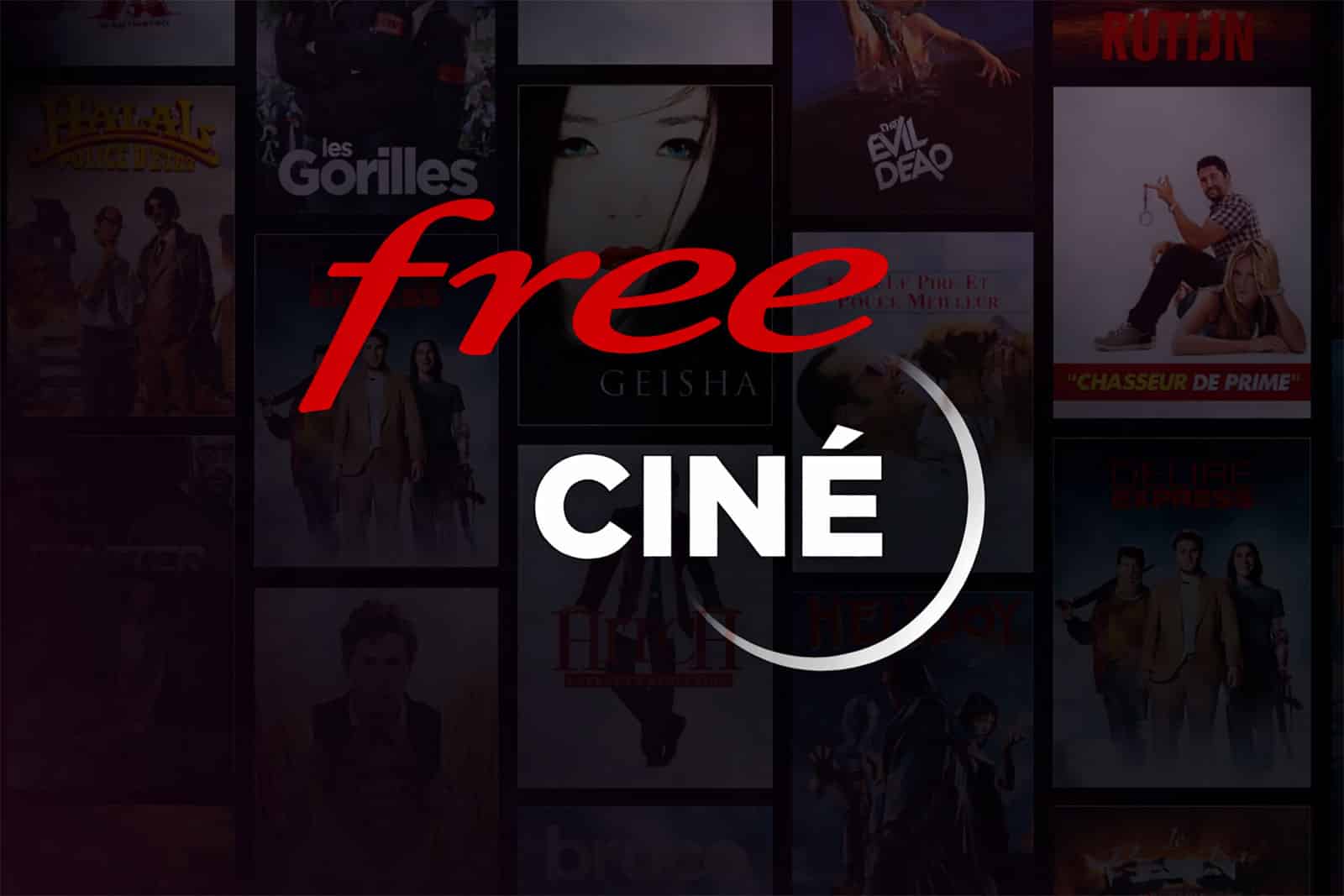 Logo Free Ciné, le service de vidéo à la demande inclus avec la Freebox Révolution Light