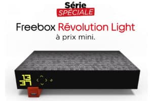 Offre Freebox Révolution Light avec fibre jusqu’à 1 Gbit/s, TV et téléphonie à 19,99 € par mois la première année