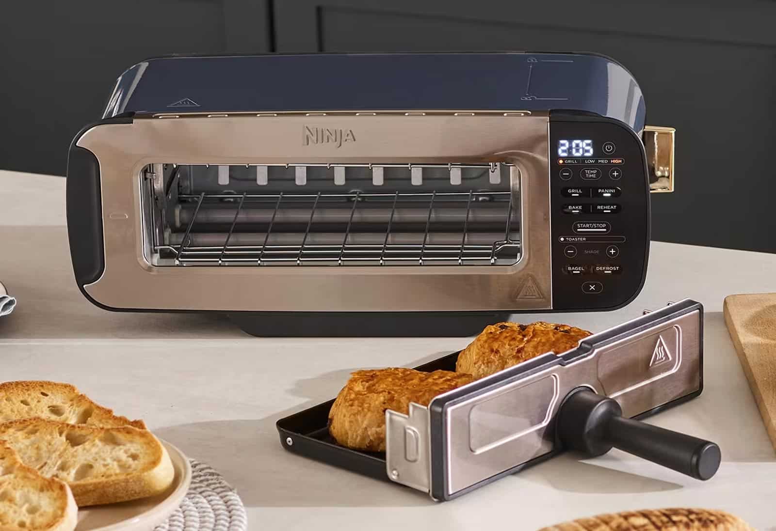 Petit-déjeuner avec le grille-pain Ninja Foodi 3‑en‑1 et des tartines prêtes à être toastées