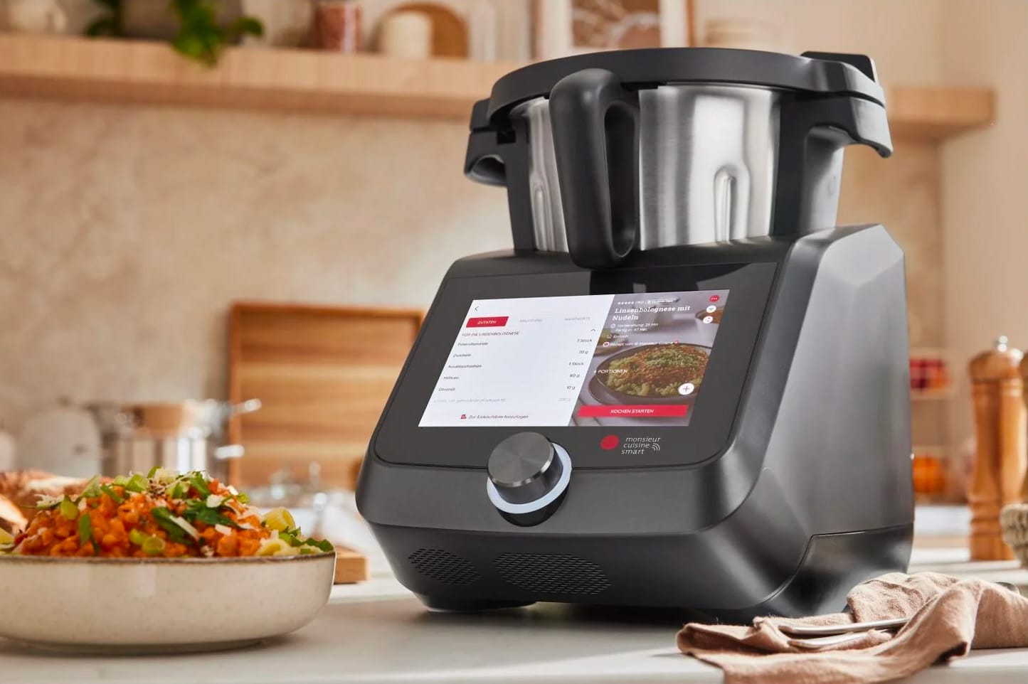 Robot cuiseur multifonction Lidl Monsieur Cuisine Smart anthracite en promo