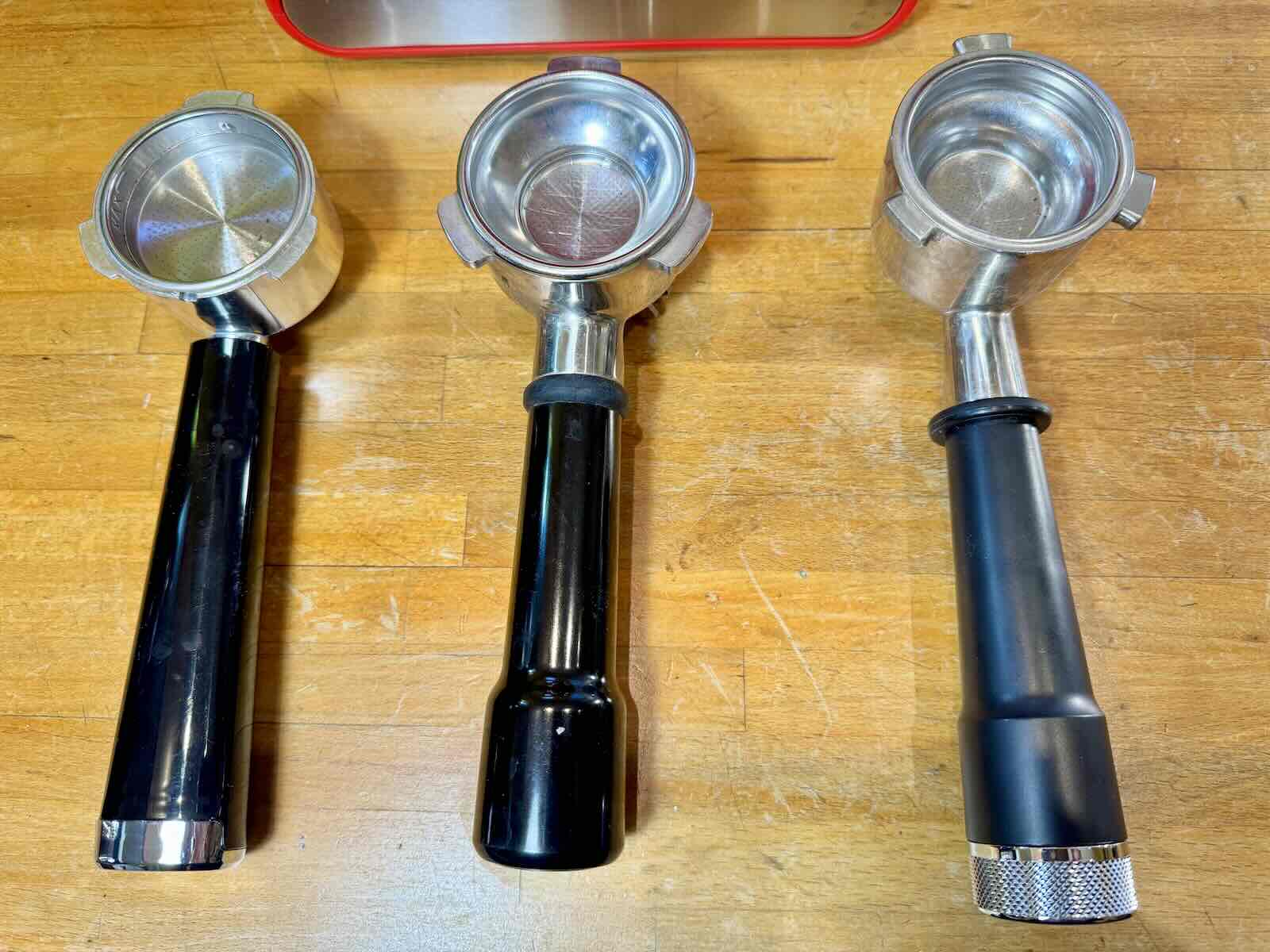 Les porte filtre Lidl, Delonghi, Sage © Labo Maison