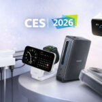 Les quatre nouveaux produits Anker présentés au CES 2026 : chargeur Nano 45W, station d’accueil Docking Station, support sans fil Prime Qi2 et multiprise Nano Power Strip