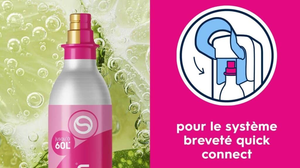 SodaStream Quick Connect : la cartouche de CO2 qui se clipse sans vissage