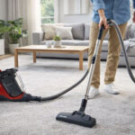 Aspirateur traîneau sans sac Hoover BR25HM utilisé pour aspirer le sol