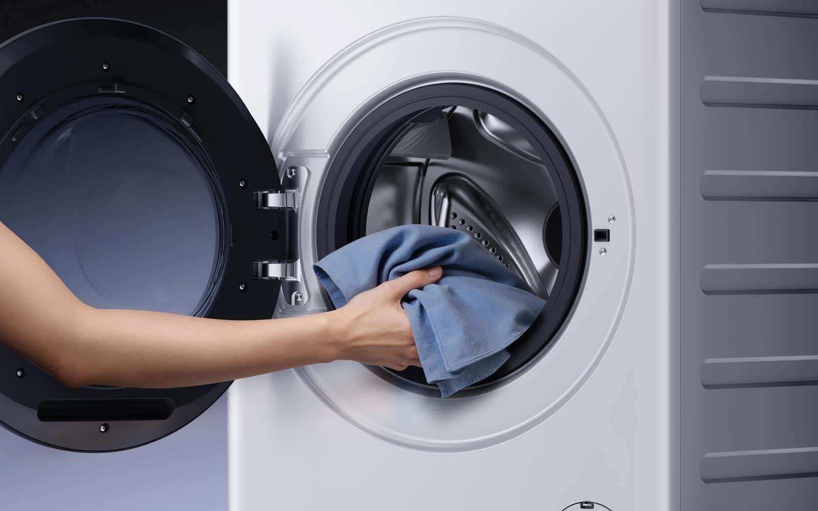 Tambour du lave-linge séchant Xiaomi Mijia Pro offrant une capacité de chargement de 9 kg.
