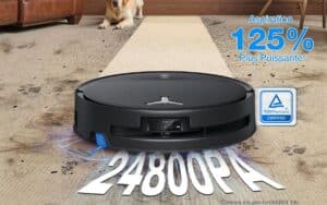 Ecovacs Deebot T80S Omni aspiration 24800 Pa sur tapis et parquet