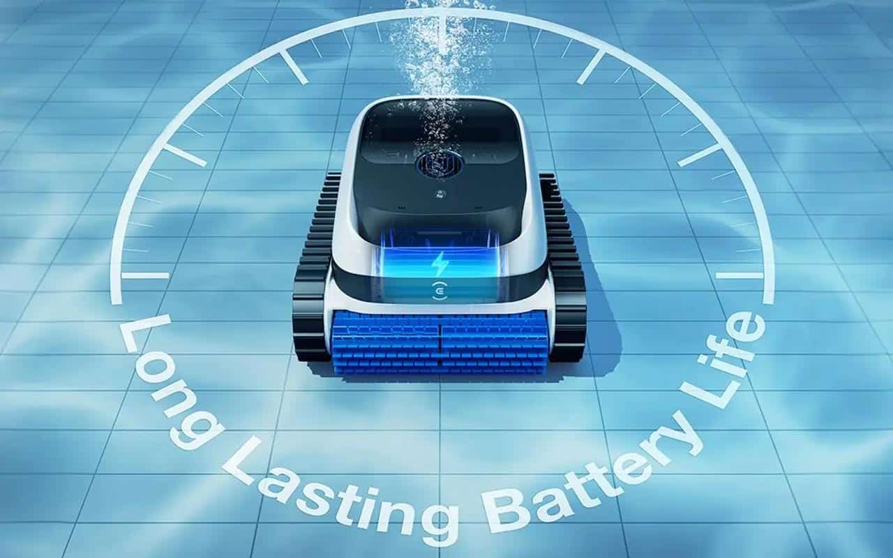 Ecovacs UltraMarine P1 autonomie 150 minutes couvrant jusqu’à 150 m²
