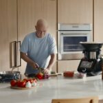 Andre Agassi ambassadeur pour la marque Silvercrest de Lidl et le robot cuiseur Monsieur Cuisine Smart