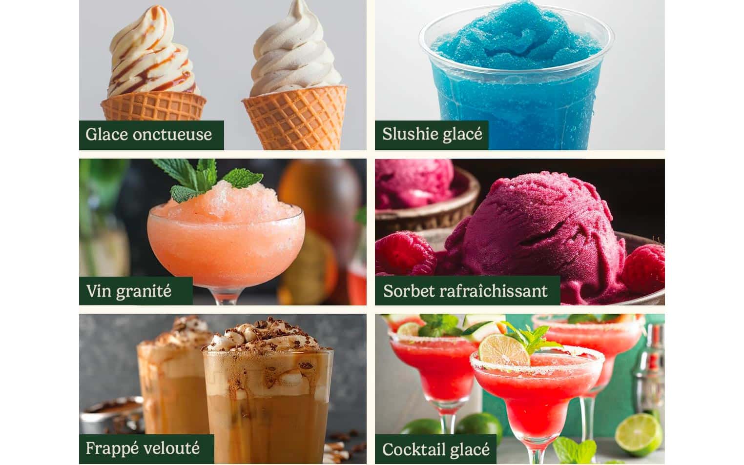 Programmes automatiques de la Cuisinart Frost Fusion pour glaces, granités et sorbets