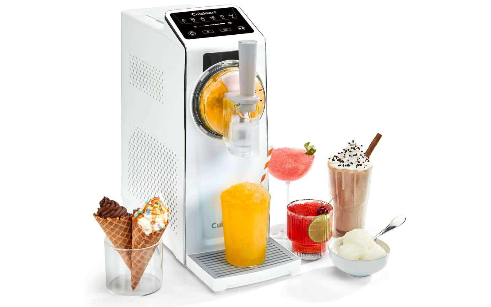 Machine à glace Cuisinart Frost Fusion vue d’ensemble sur plan de travail