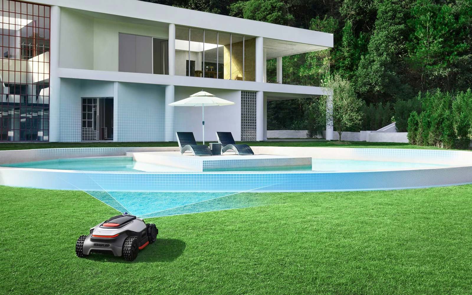 Caméra et capteurs de navigation du robot tondeuse Dreame A3 AWD Pro 5000