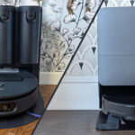 Duel entre le Dyson Spot+Scrub AI et le Roborock Saros 20 © Labo Maison