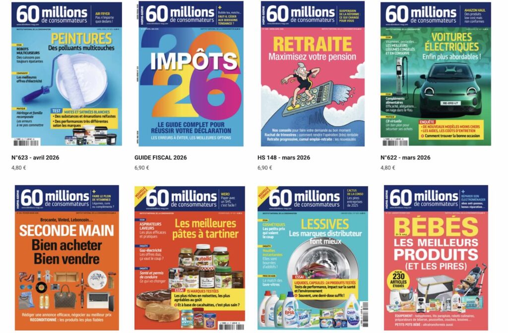 Le magazine 60 Millions de Consommateurs