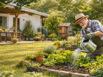 Les Français et leur jardin, une histoire d'amour. Image générée par ChatGPT.