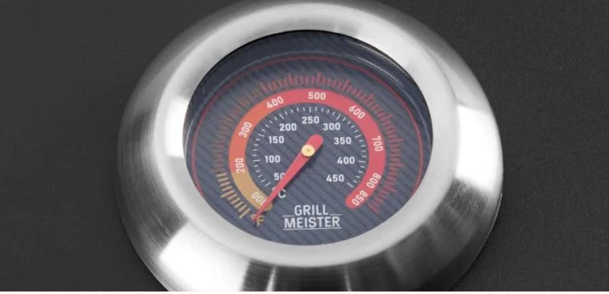 Le thermomètre du Lidl Grillmeister Four à pizza XL